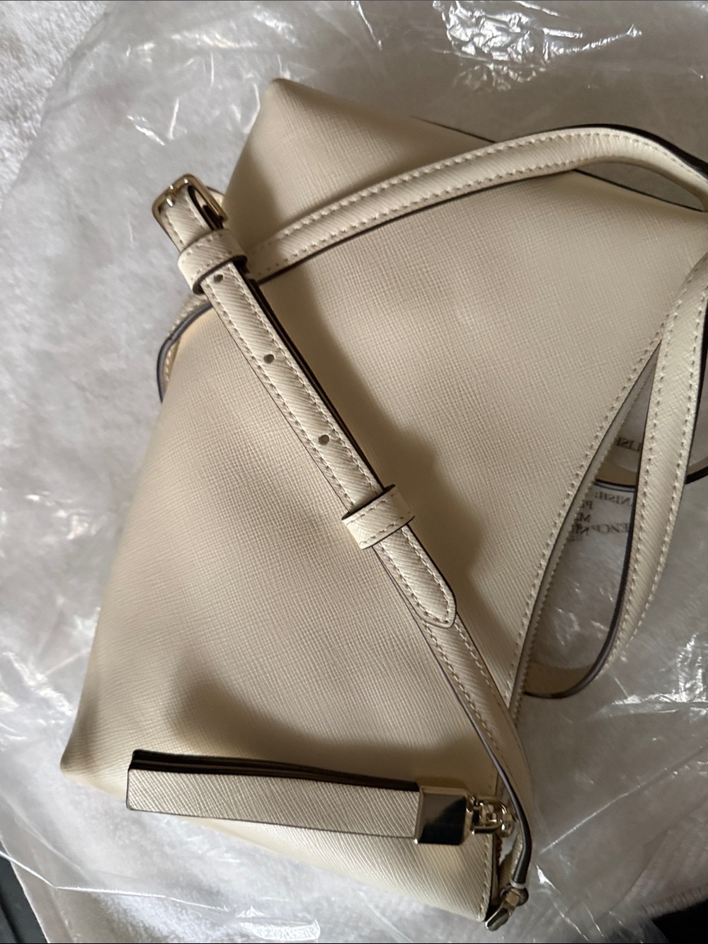 kate spade Cream Saffiano Crossbody Bag - Picture 2 of 2